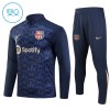 Barcelona Training Huppari 2024-25 Neljännes Zip Navy - Lasten